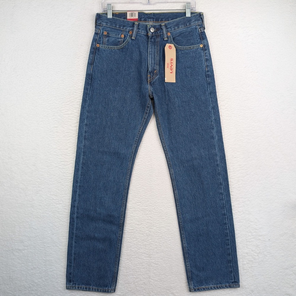 NWT Levi's 505 Jeans Men's 30x32 Medium Wash Straight Leg Cotton Regular Fit